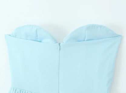 Chest With Pad Corset style Strapless Dress