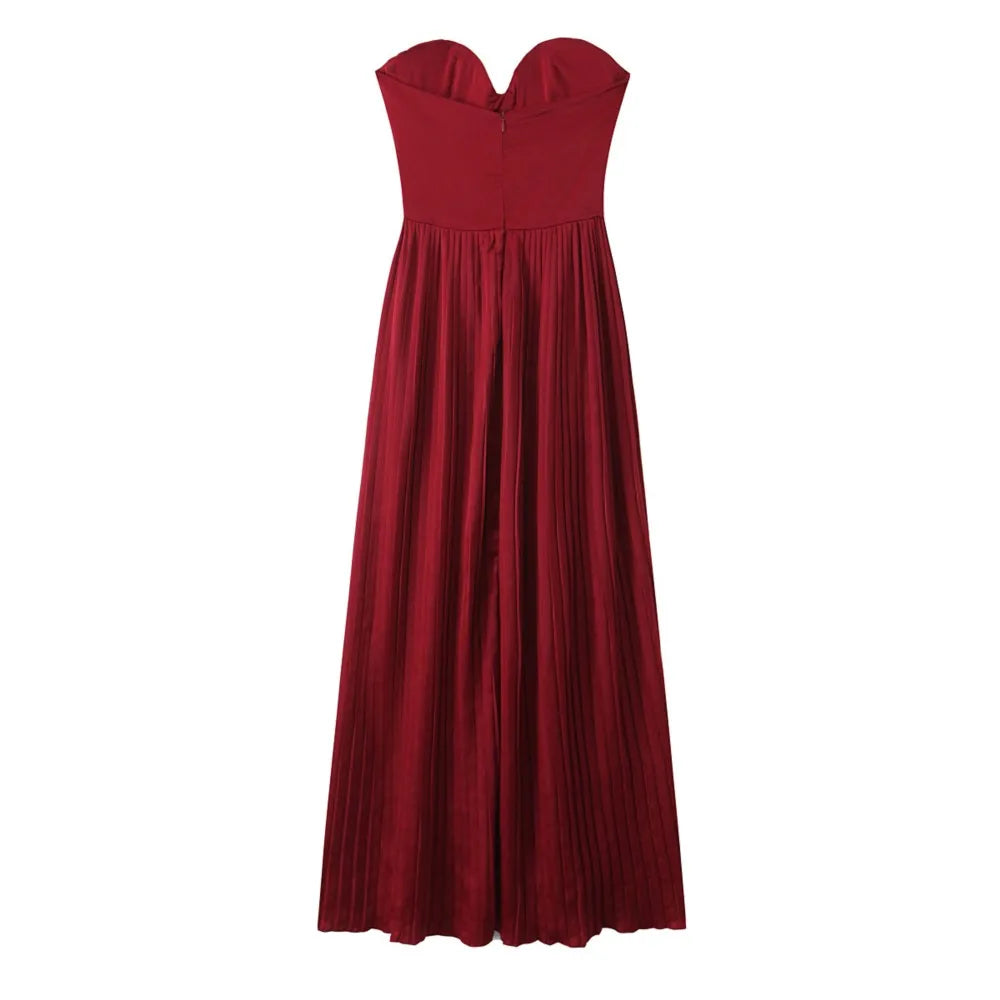 Chest With Pad Corset style Strapless Dress