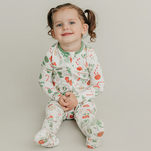 Zip-Up Footie Pajama - Elf