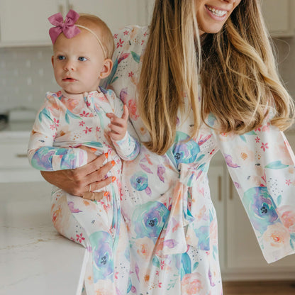 Zip-Up Footie Pajama - Bloom