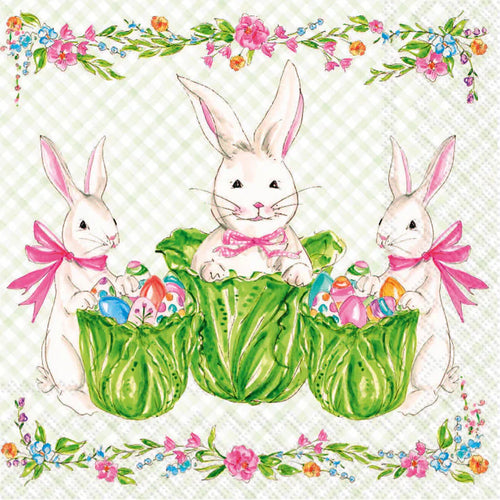Floral Garden Party Paper Cocktail Napkins — Set of 20